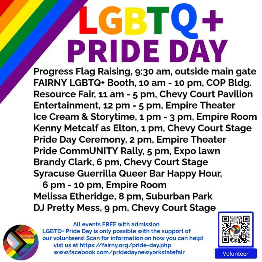 뉴욕주 박람회, Pride Day 행사와 퍼레이드 진행
